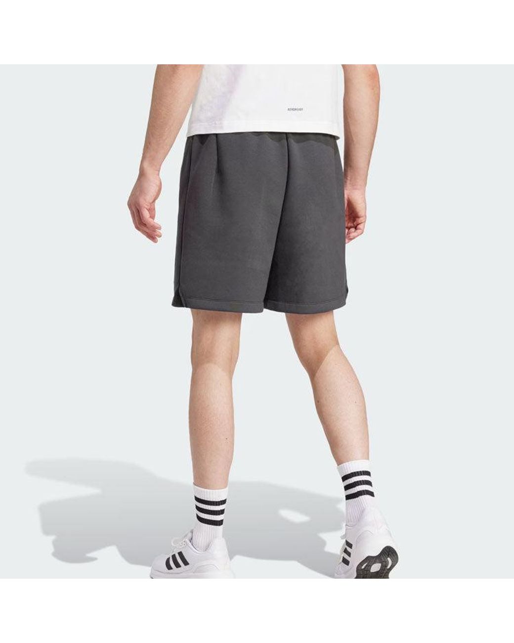 Adidas Gray Germany Travel Shorts Asia Sizing 'Carbon' for men