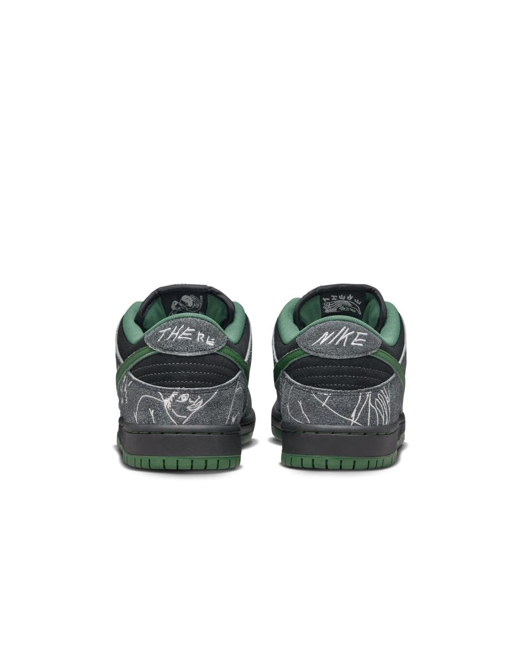 Nike Green X There Skateboard Sb Dunk Low Pro 'Anthracite Gorge' for men
