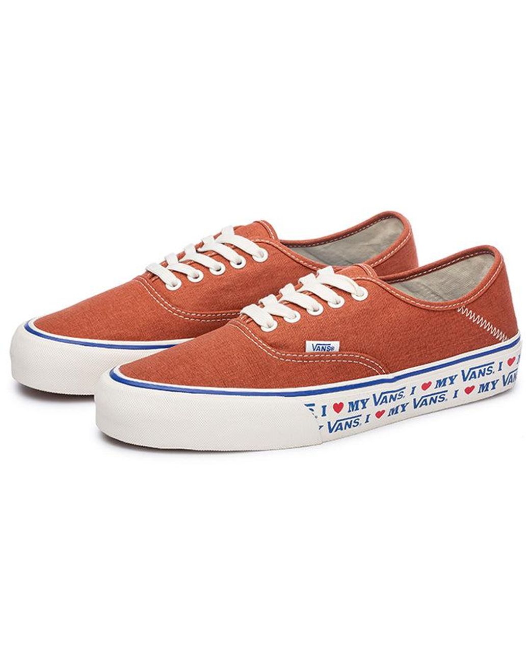 Vans Red Authentic Sf 'Salt Wash' for men