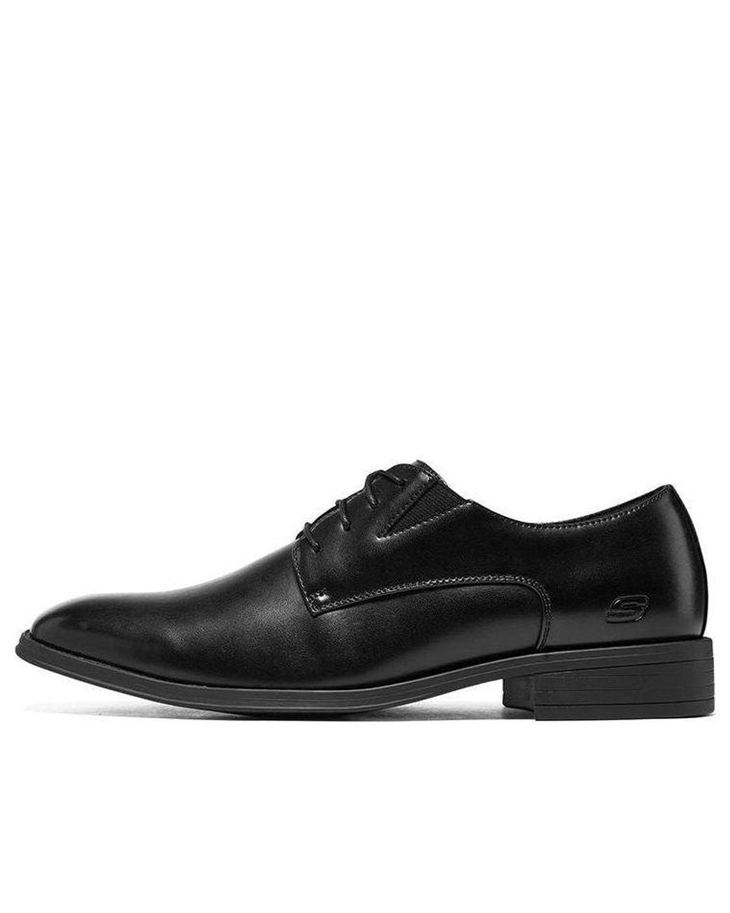 Skechers Black Larken Leather Formal Shoes for men