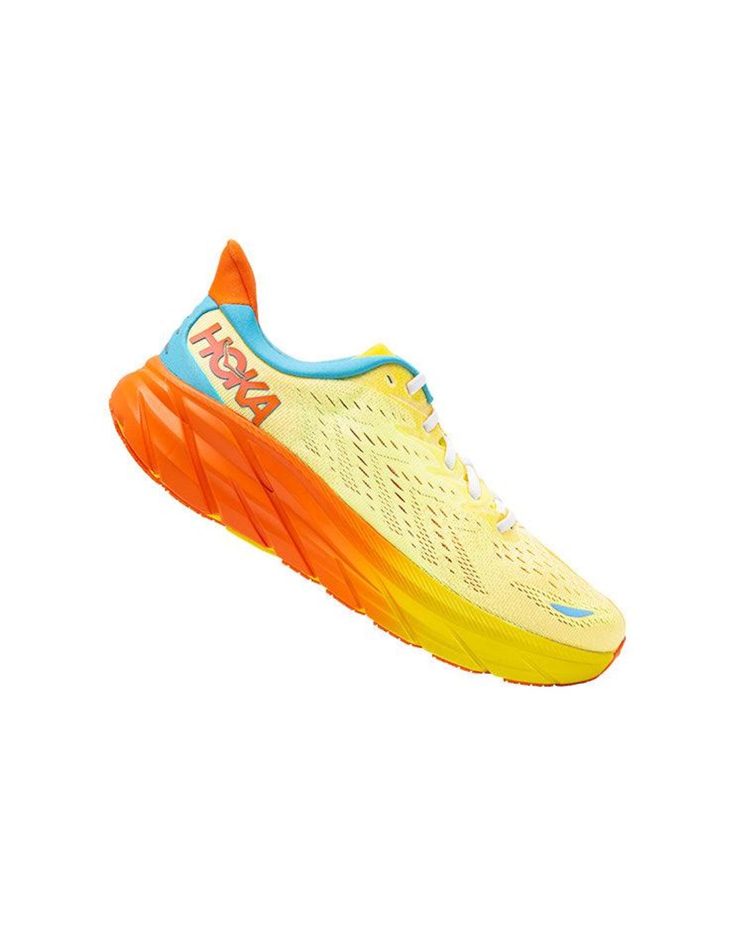 Hoka One One Yellow Clifton 8 for men