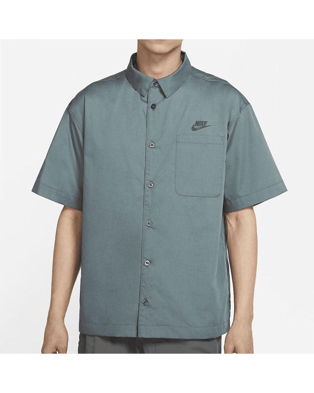 Nike Blue Thin And Light Loose Sports Short Sleeve Shirt for men