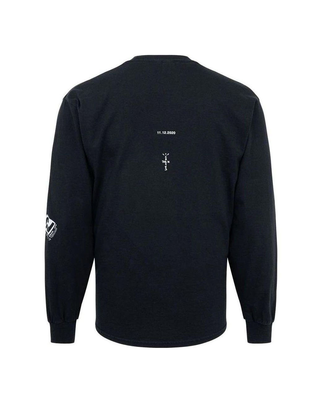 Travis Scott Blue Cactus Jack Fw22 Corrupted Long-Sleeve T-Shirt for men