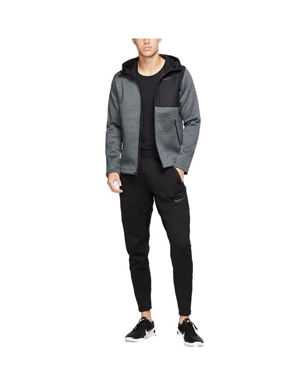 Nike Blue Therma Stay Warm Sports Training Long Pants for men