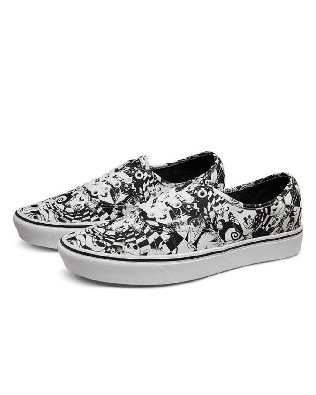 Vans White The Nightmare Before Christmas X Comfycush Authentic 'Collage' for men