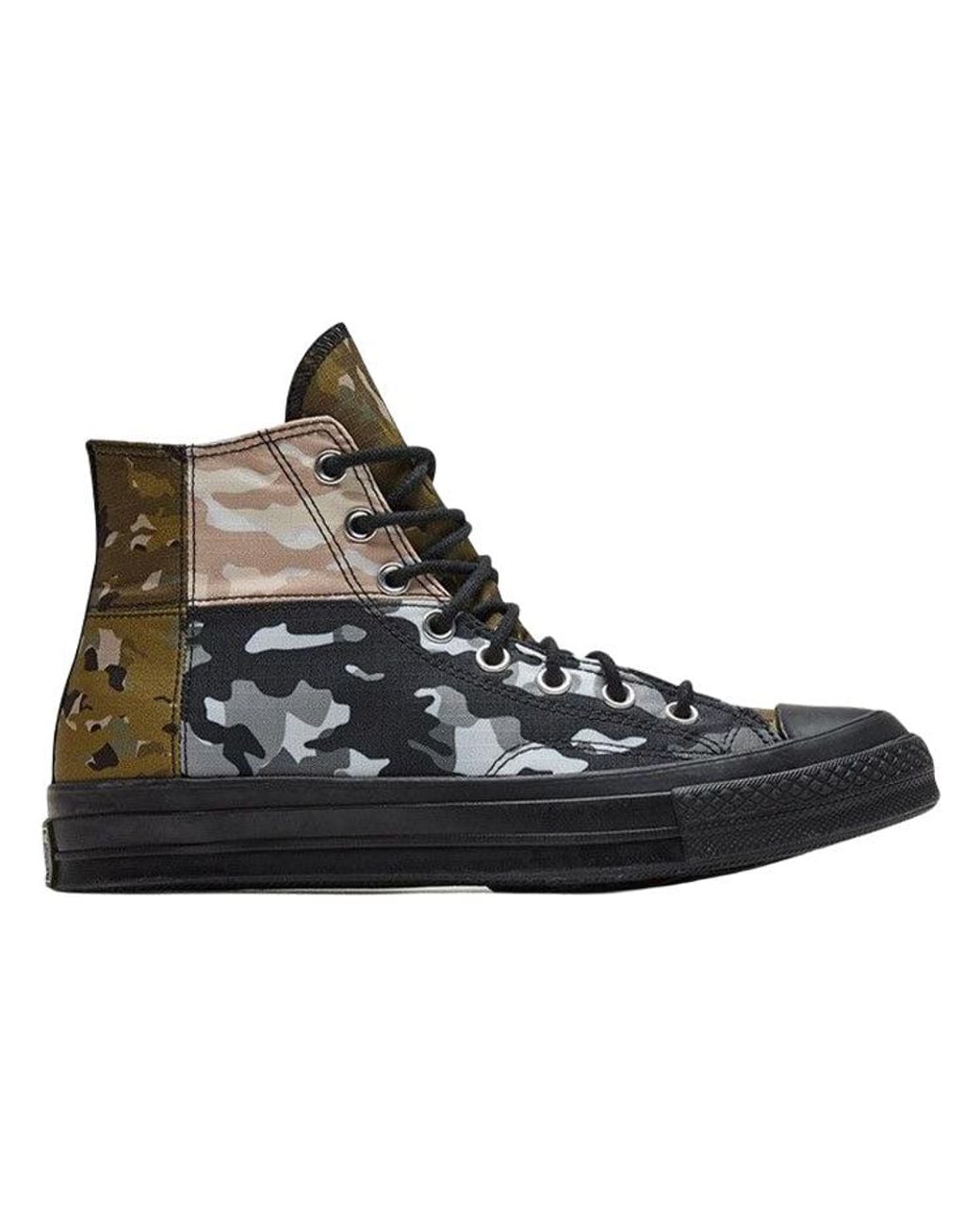 Converse Black Chuck 70 High 'Patchwork Blocked for men