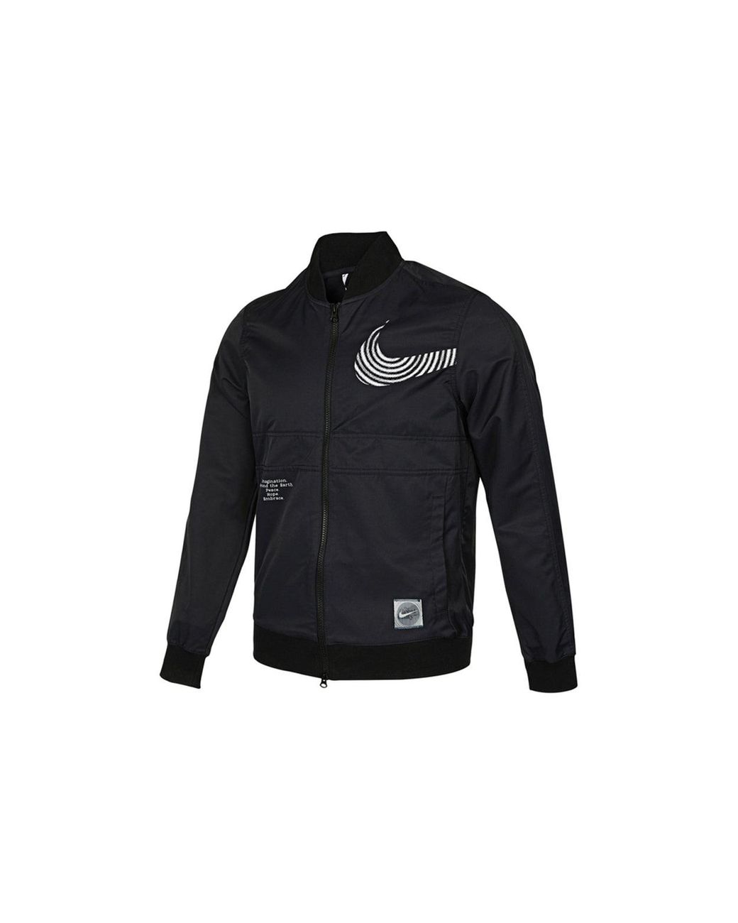 Nike Blue Sportswear Alphabet Logo Printing Athleisure Casual Sports Woven Jacket Autumn for men