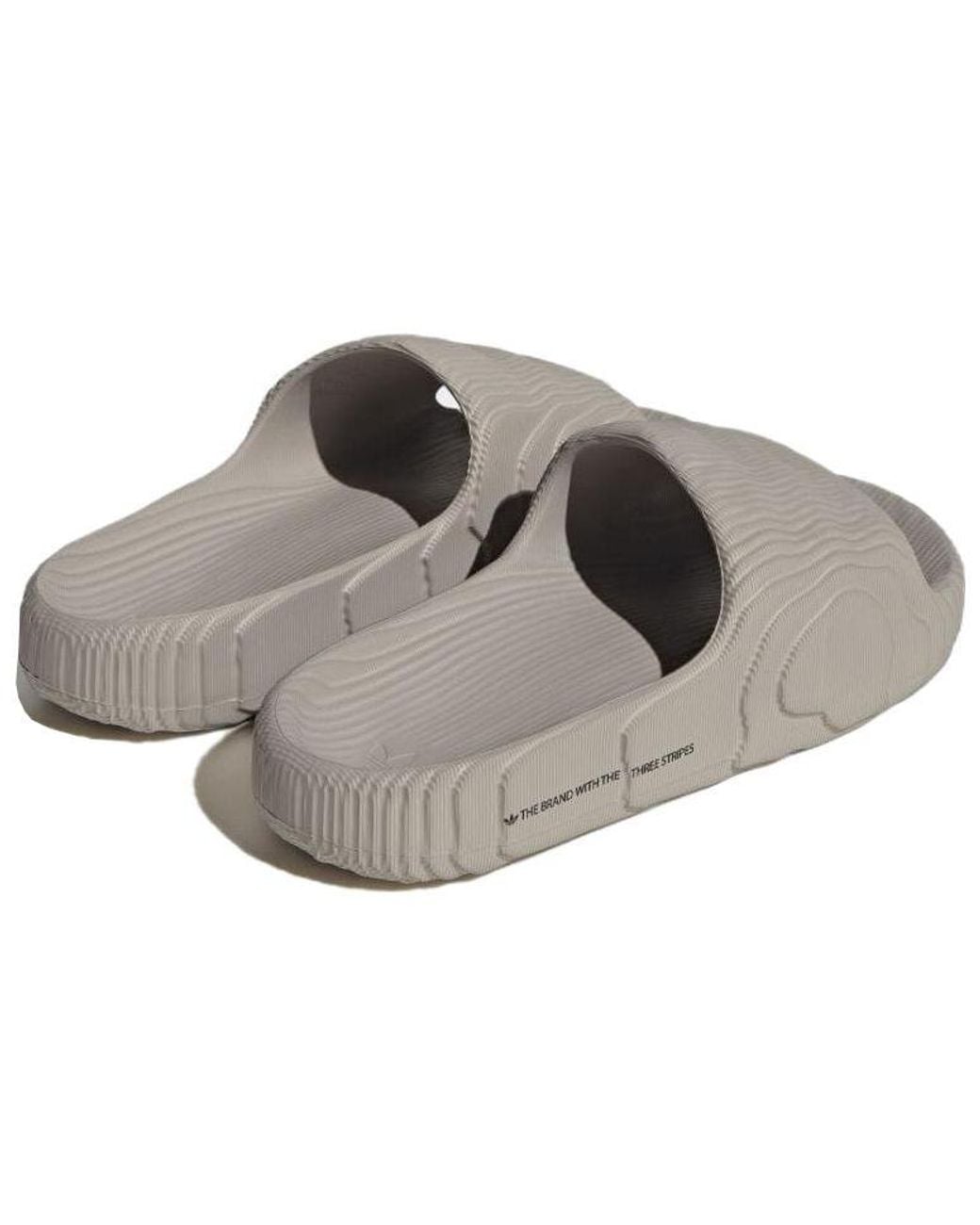 Adidas Gray Ciabatte Adiletet 22 Lightbrown for men