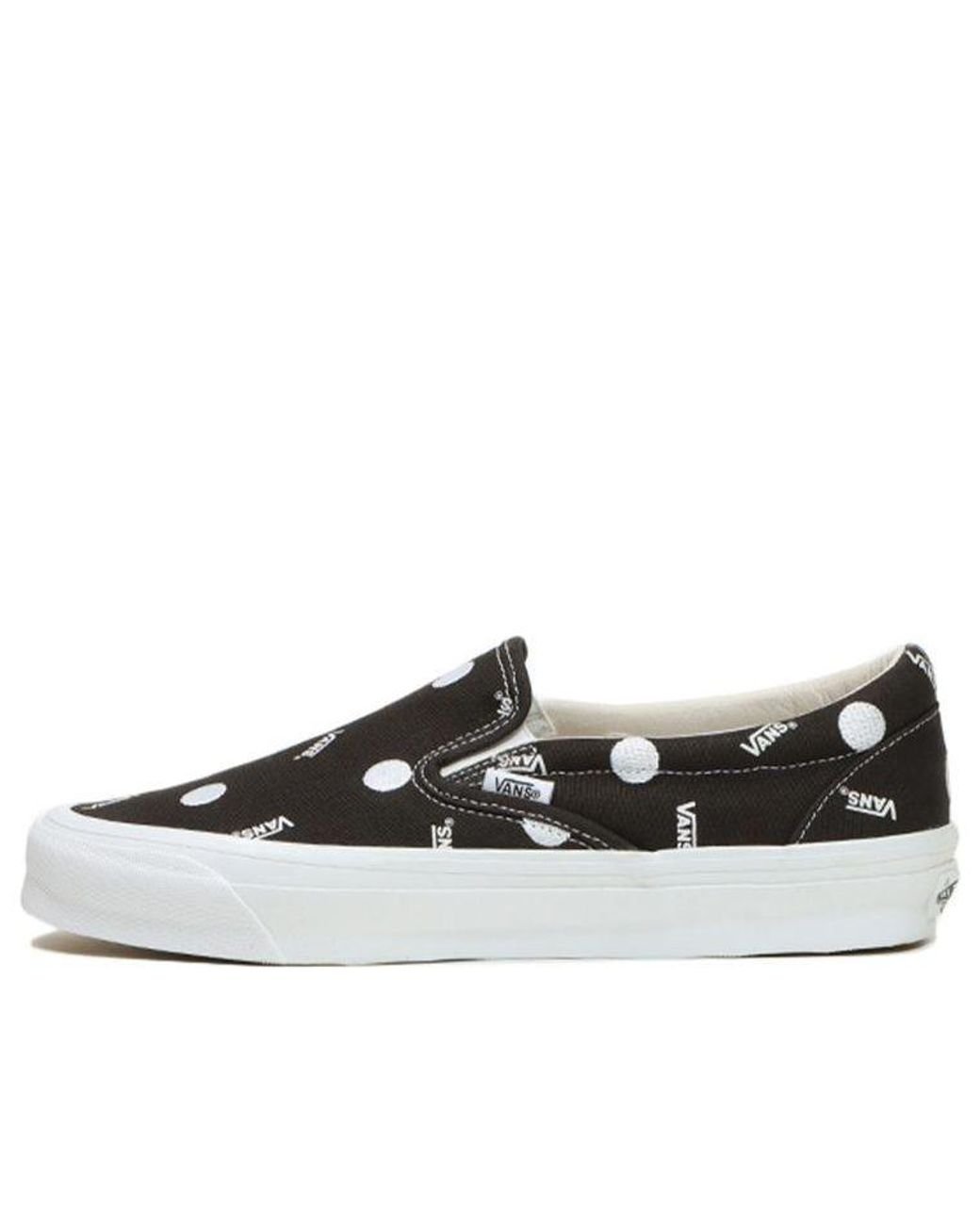 Vans Og Classic Slip On Lx Polka Dot in Black for Men Lyst UK