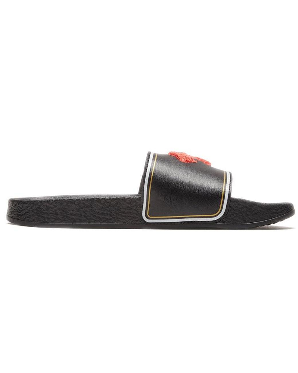PUMA Black Leadcat Ftr Slide 'Badges for men