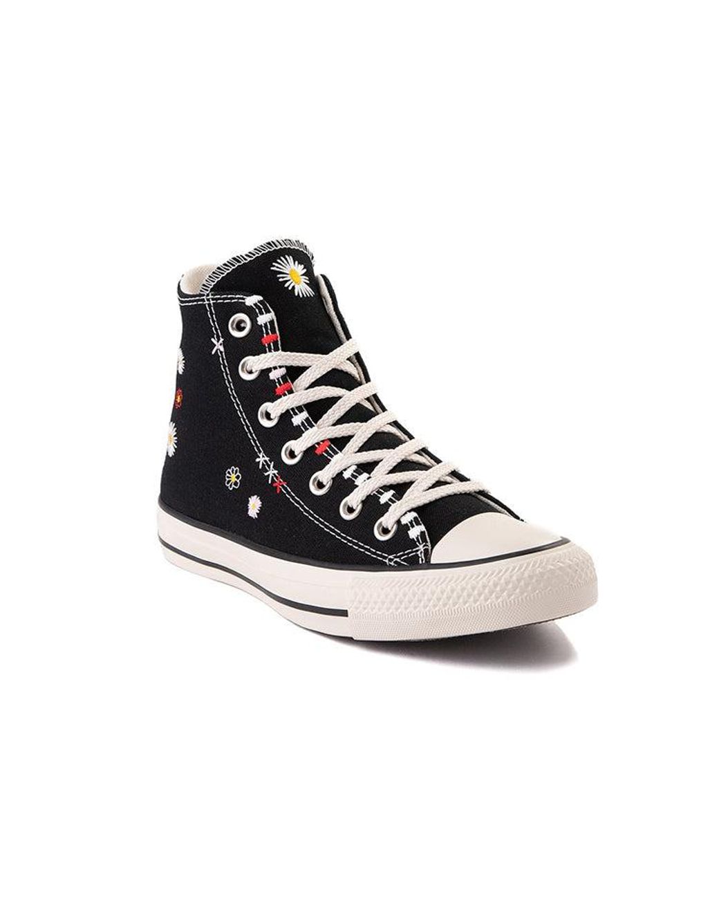 Converse Black (Wmns) Chuck Taylor All Star High 'Daisy Embroidery