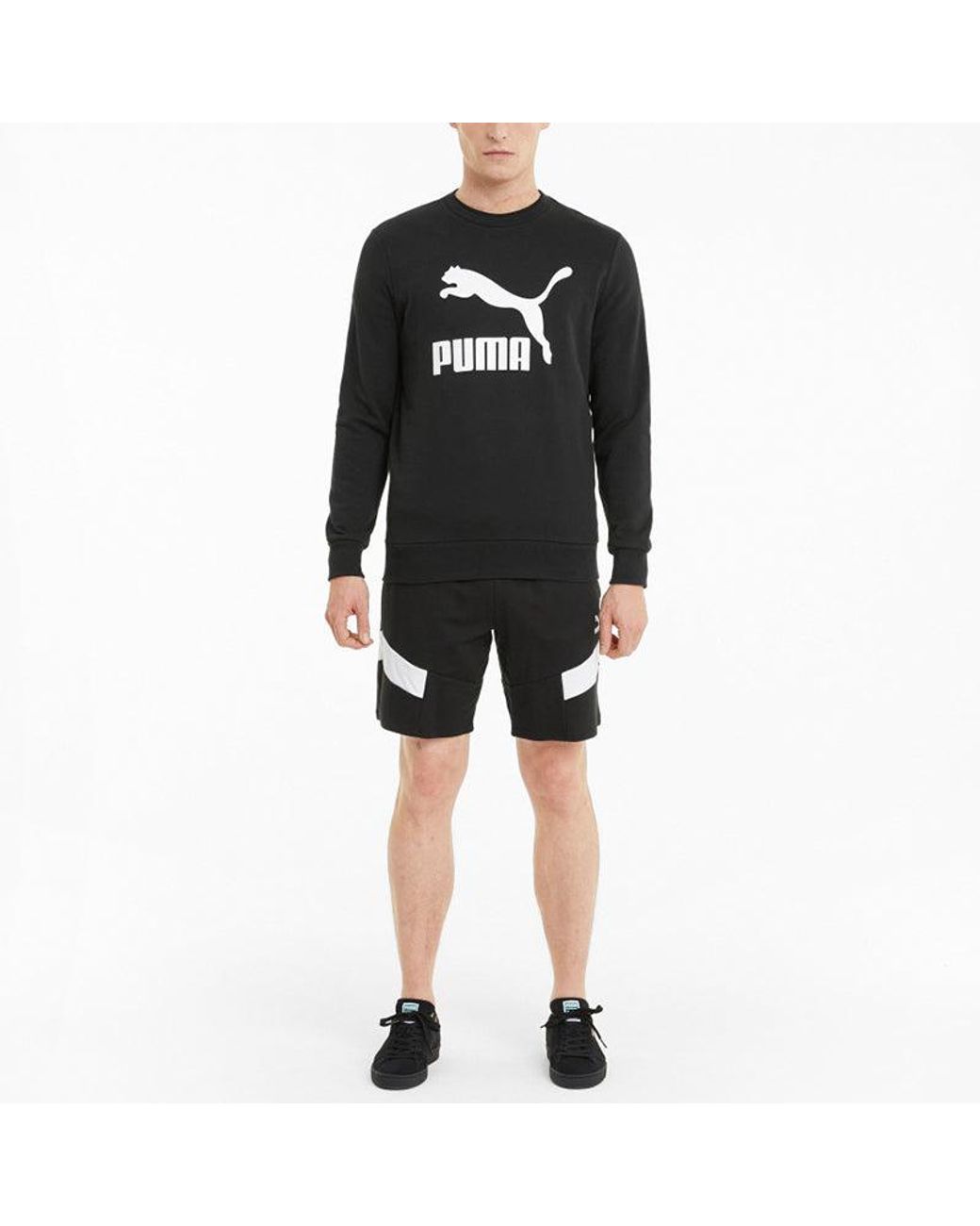 PUMA Black Classics Logo Crew Tr Sweater for men