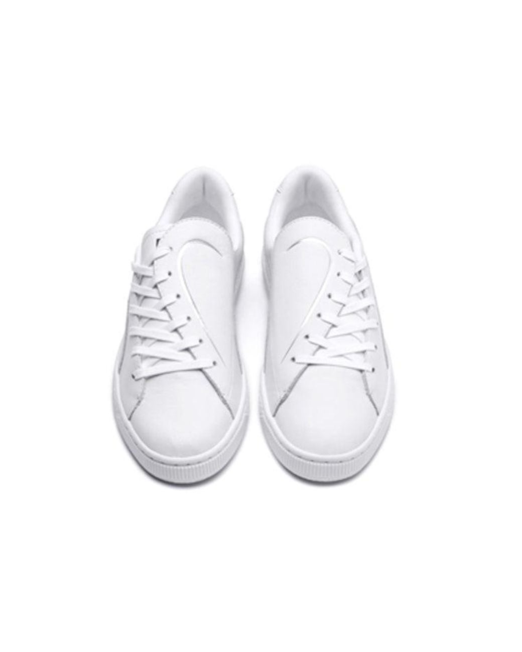 PUMA White (Wmns) Basket Crush Emboss