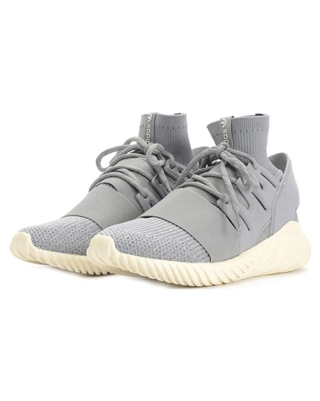 Adidas Blue Tubular Doom Primeknit 'Medium Solid' for men