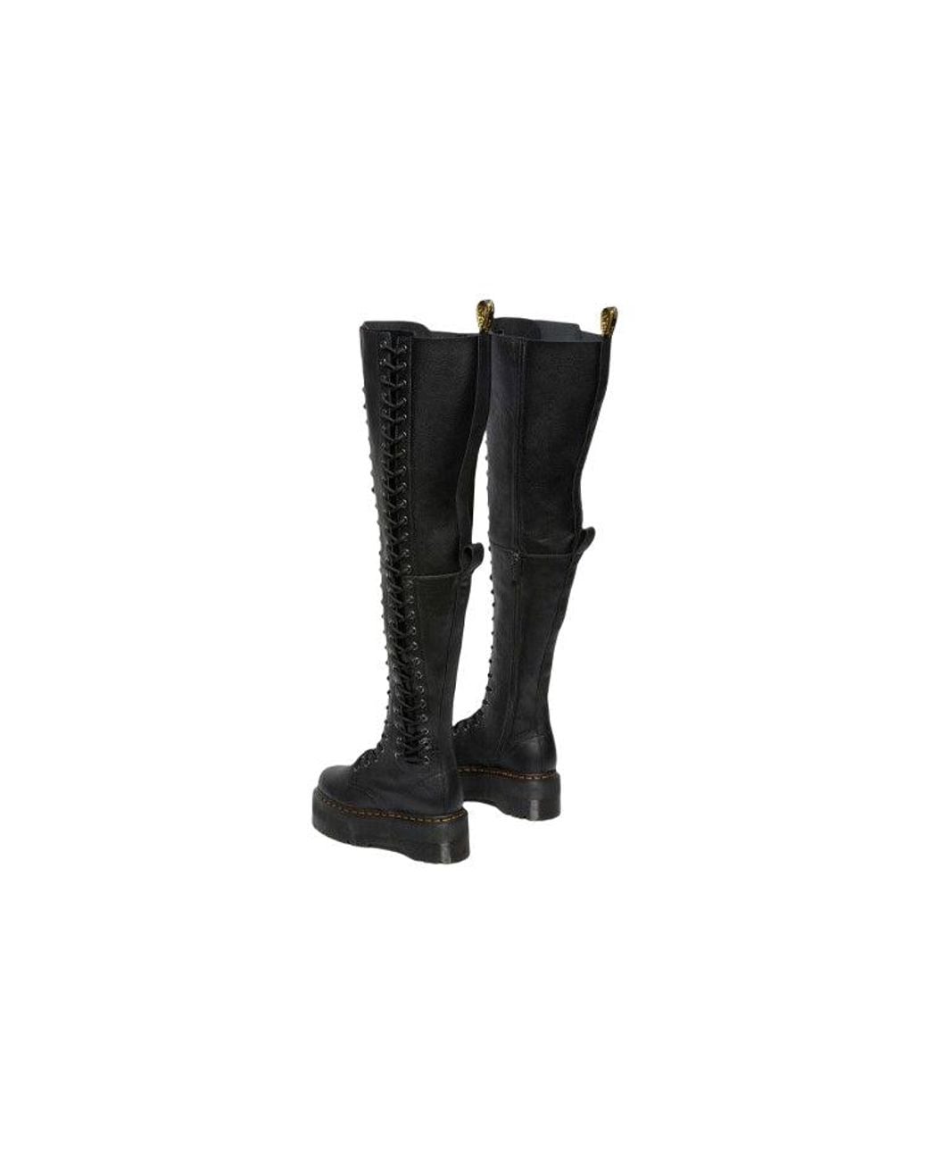 Dr. Martens Black (Wmns) Azreya Max Leather 26-Eye Platform Boots