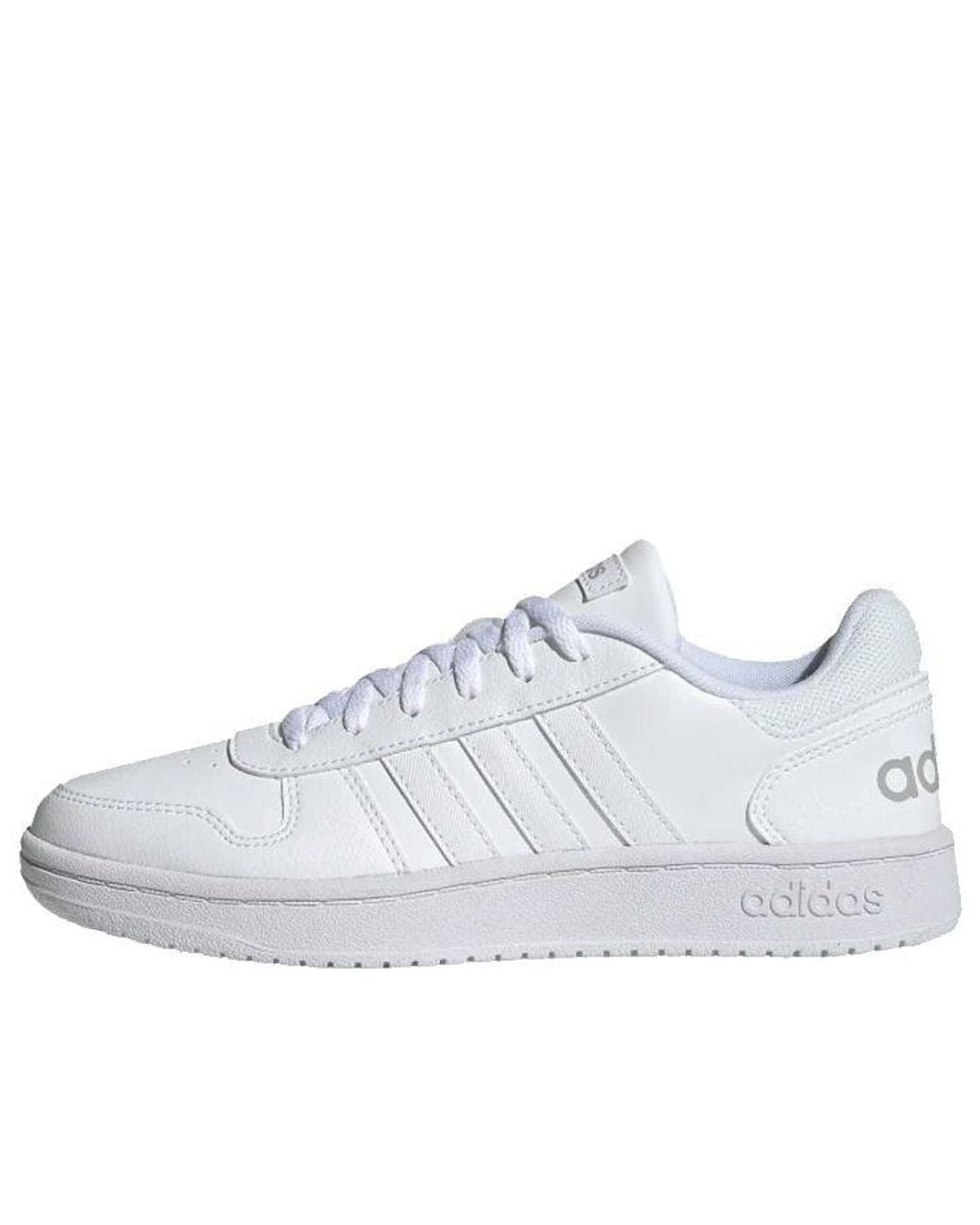 Adidas White (Wmns) Hoops 2.0 'Cloud'