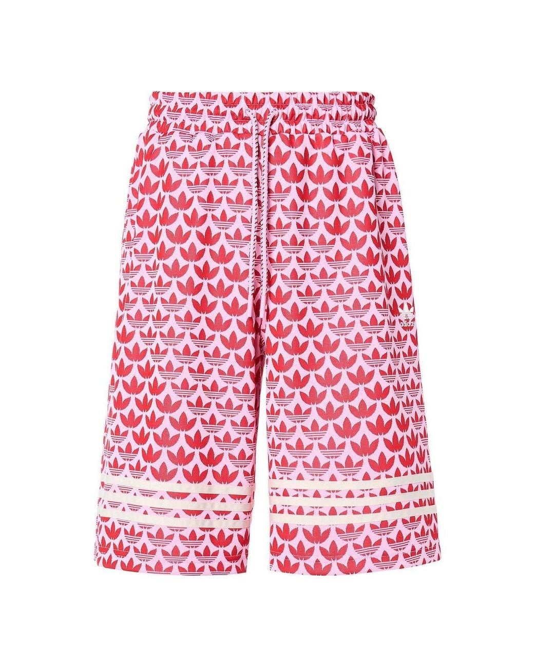 Adidas Red (Wmns) Adicolor 70S Bb Monogram Shorts