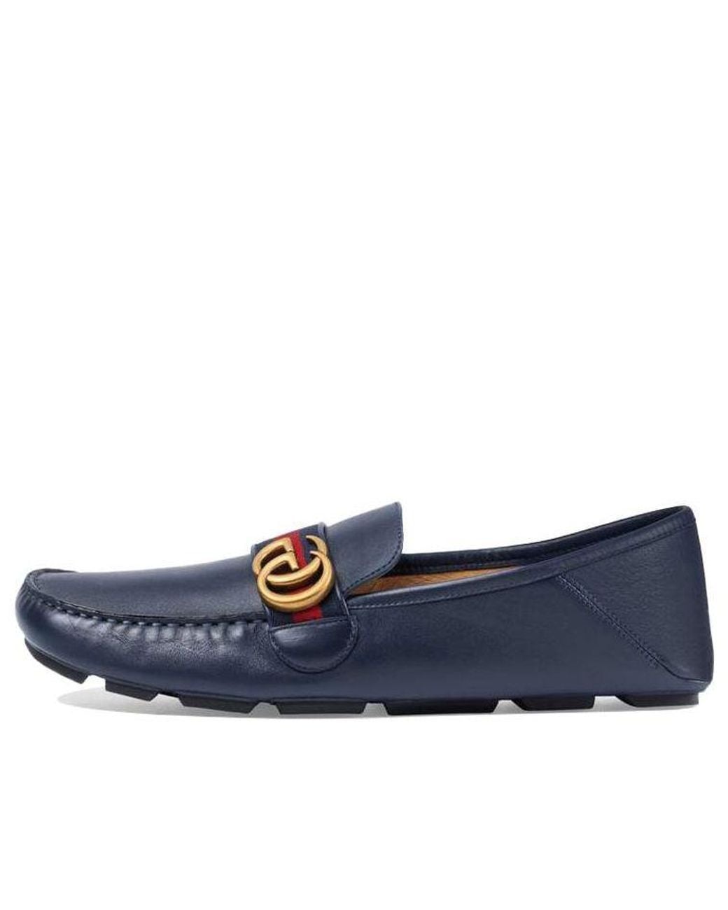 Gucci Blue Horsebit Loafers Moccasins for men