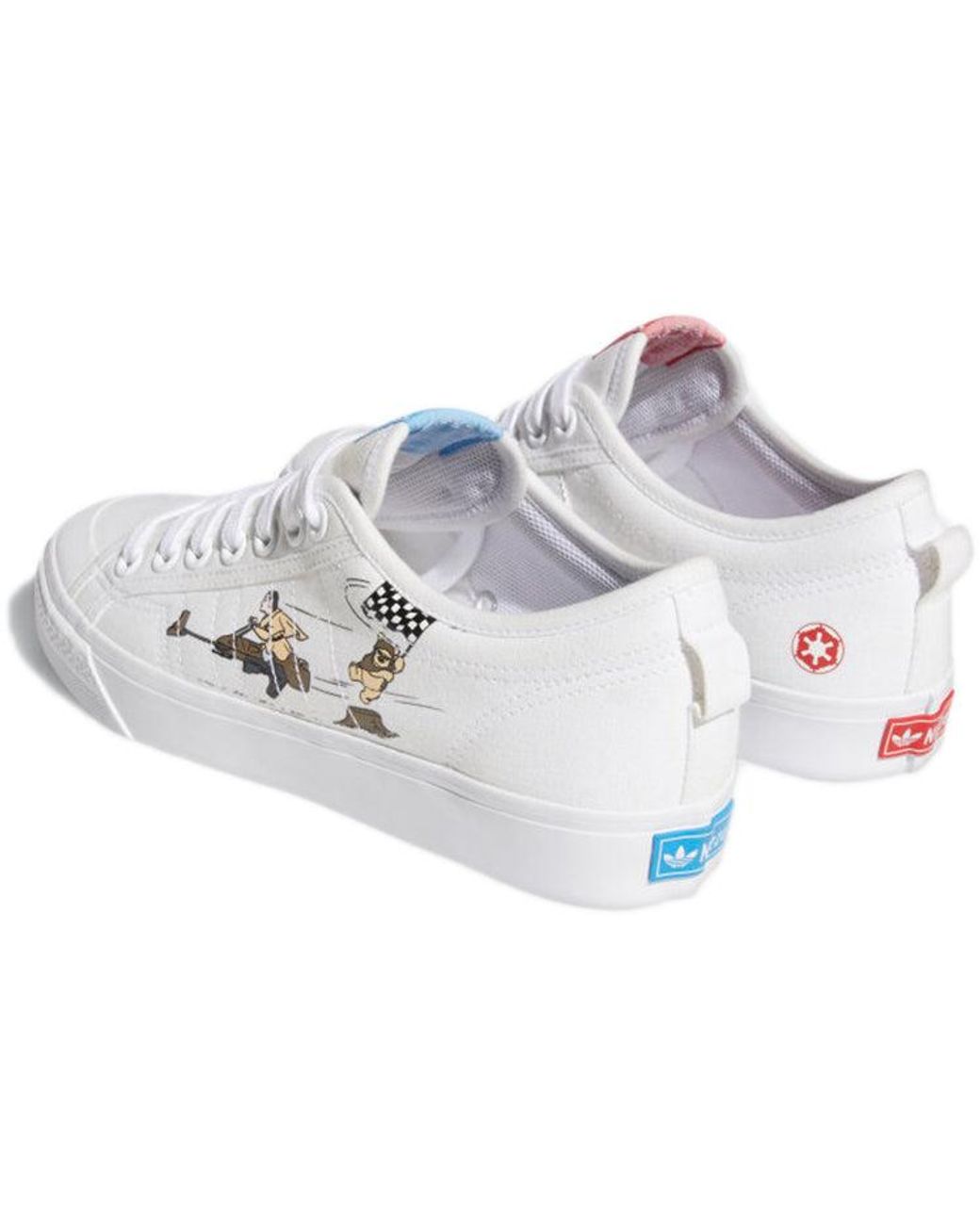 adidas originals nizza x star wars trainers in white