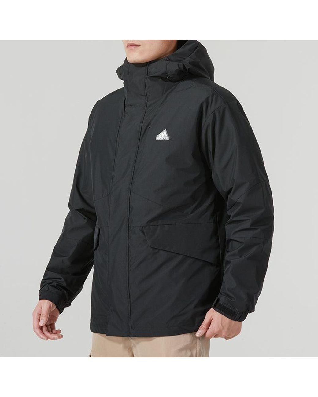 Adidas Blue Snow Sport-Inspired 3-In-1 Down Jacket for men
