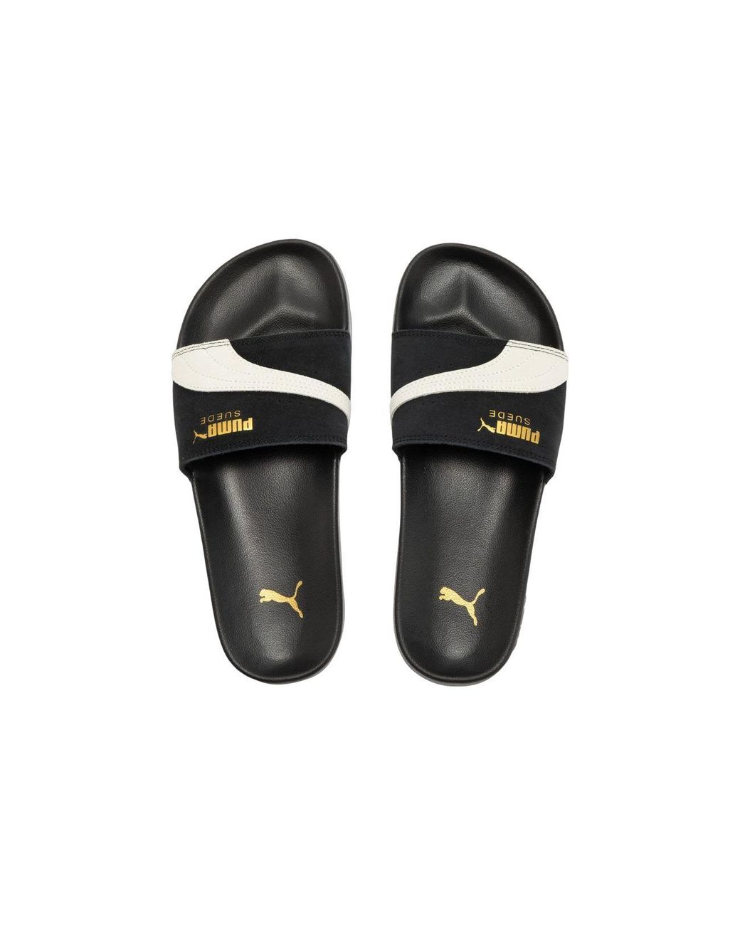 PUMA Black Lead Cat 2.0 Suede Og Slide for men