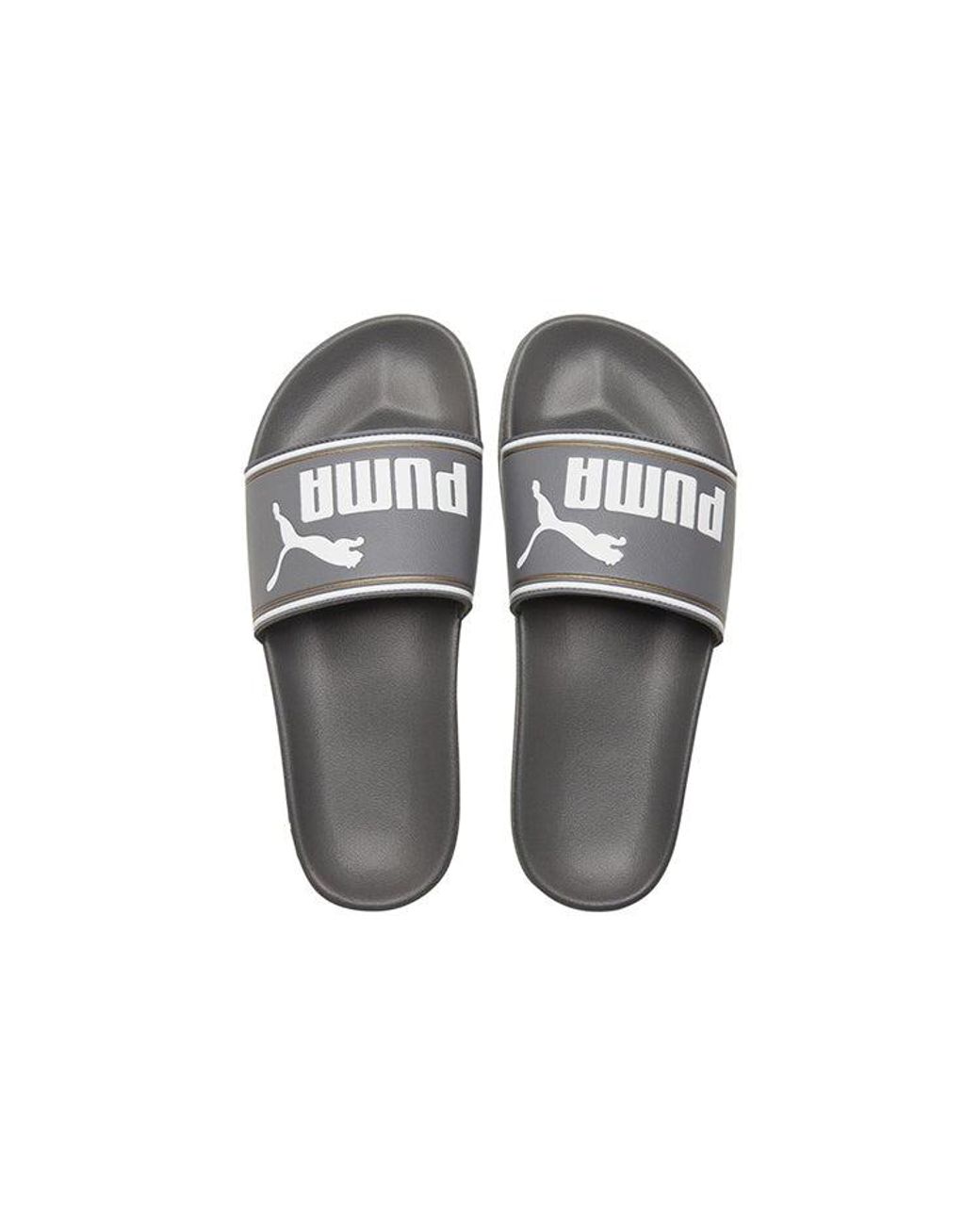 PUMA Gray Leadcat Ftr Slippers for men