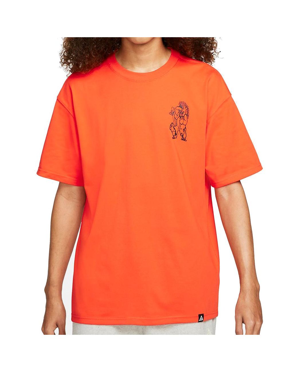 Nike Orange Acg Troll Tee 'Rush' for men