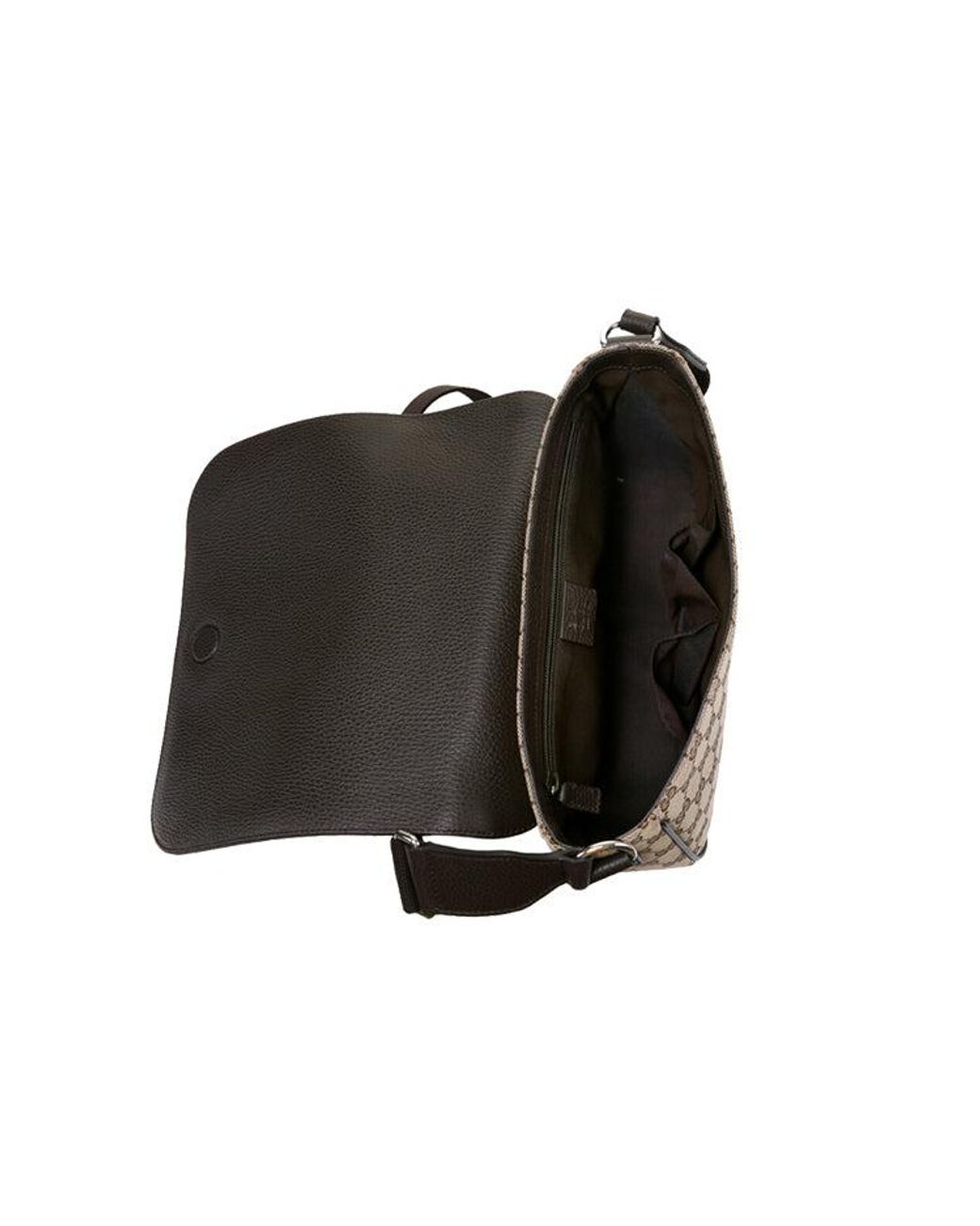 Gucci Brown Canvas Prints Single Shoulder Bag