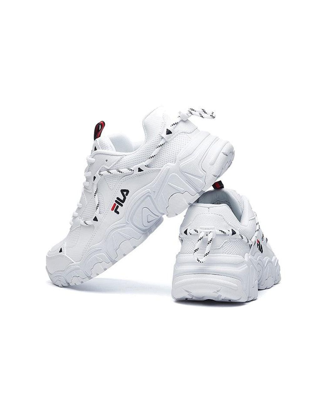 Fila Cat Running Shoes White Korean Version