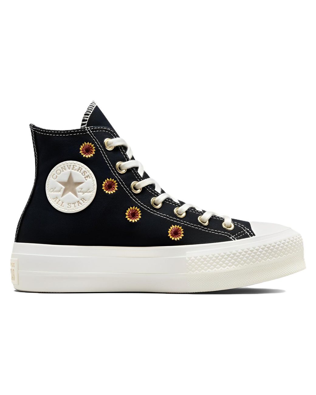 Converse Black (Wmns) Chuck Taylor All Star Lift Platform High 'Festival Florals'