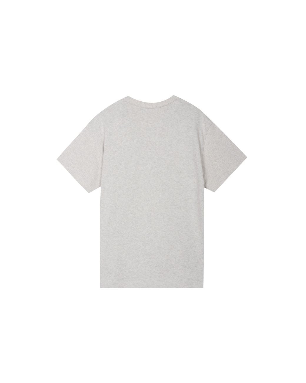 Nike Gray Solid Color Embroidered Small Label Round Neck Casual Loose Short Sleeve Light Bone T-Shirt for men
