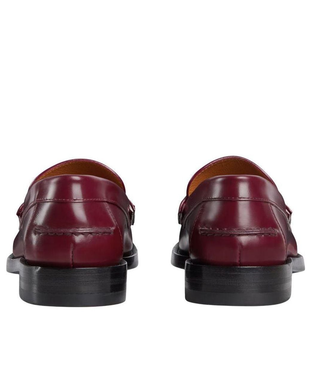 Gucci Red (Wmns) Double G Loafers 'Rosso Ancora'