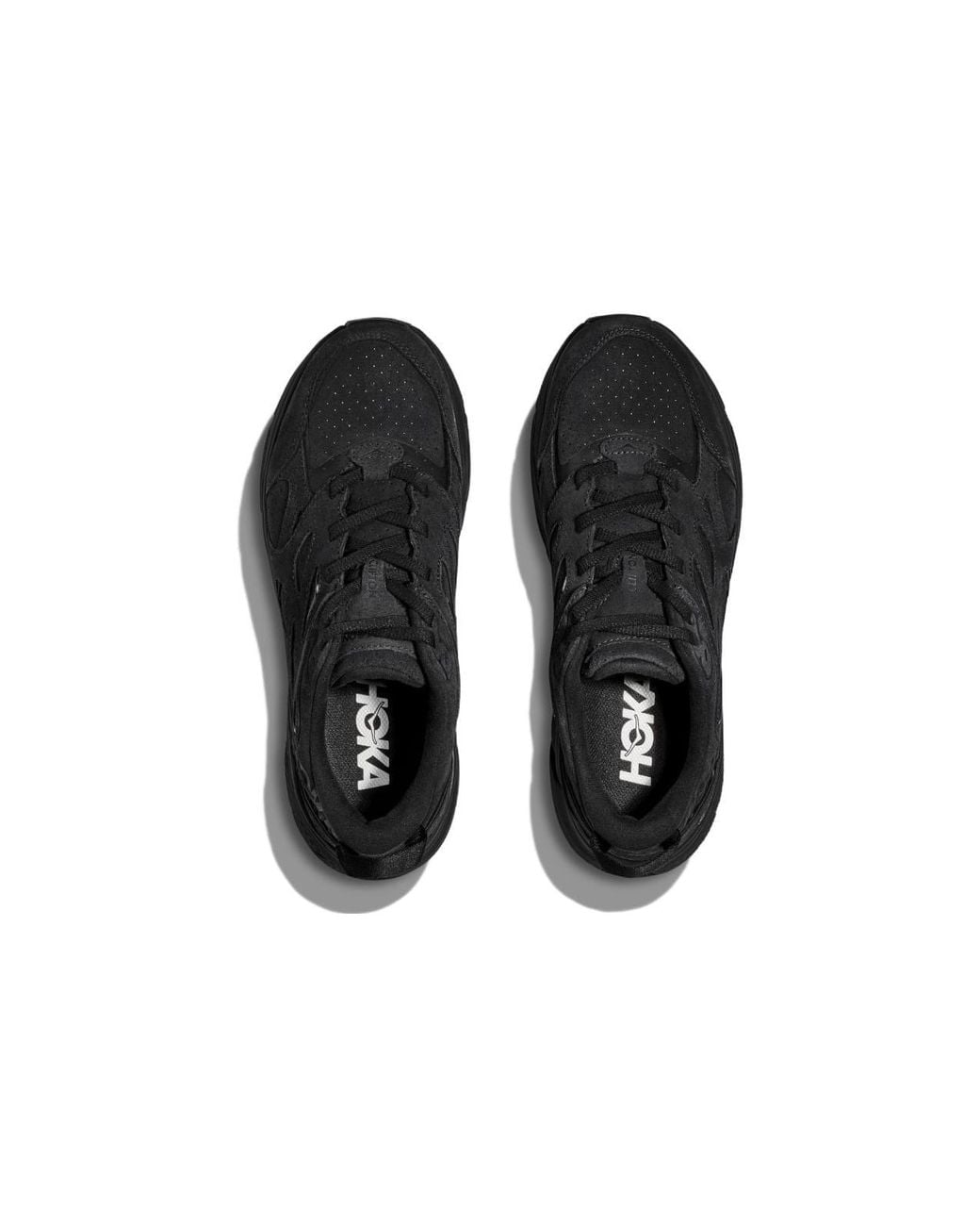 Hoka One One Black Clifton L Suede 'Triple' for men