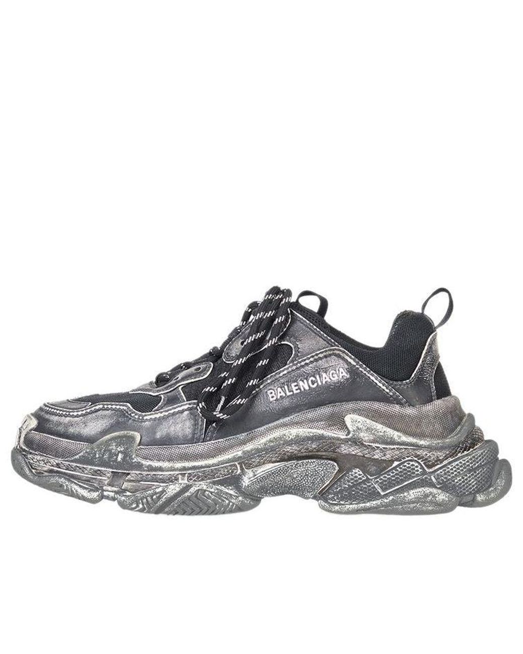 Balenciaga Gray Triple S 'Faded' for men