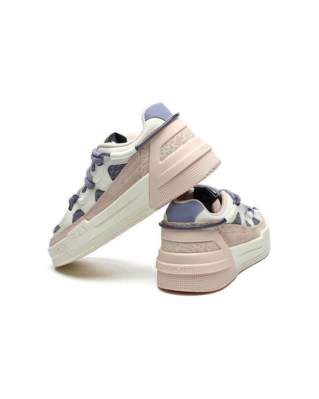 Fila White (Wmns) Salto Shock Absorption Non-Slip Low Tops Retro