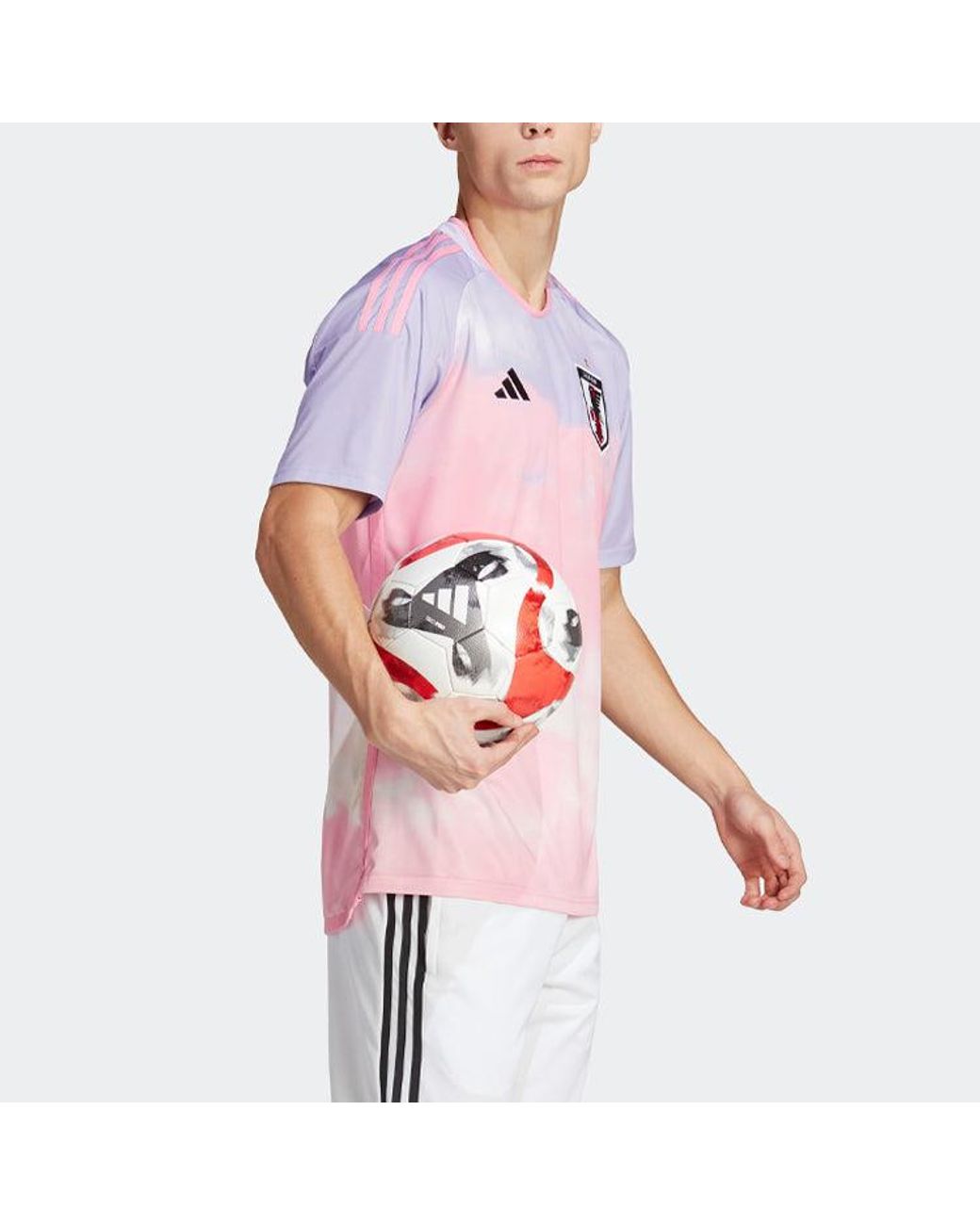 Adidas Pink Japan Team 23 Away Jersey for men
