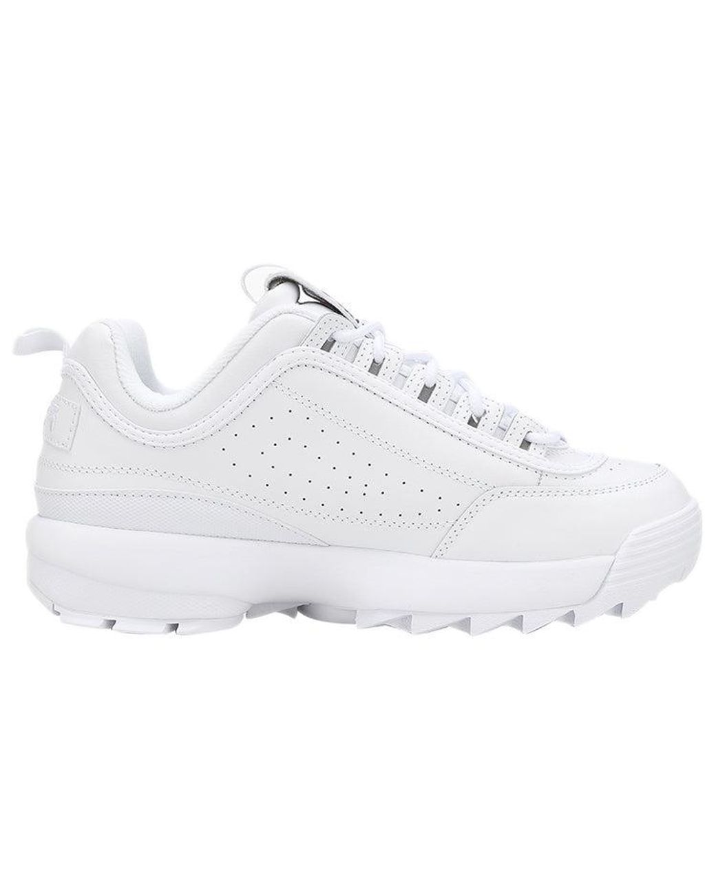 Fila White Disruptor 2 Low Top Shoes