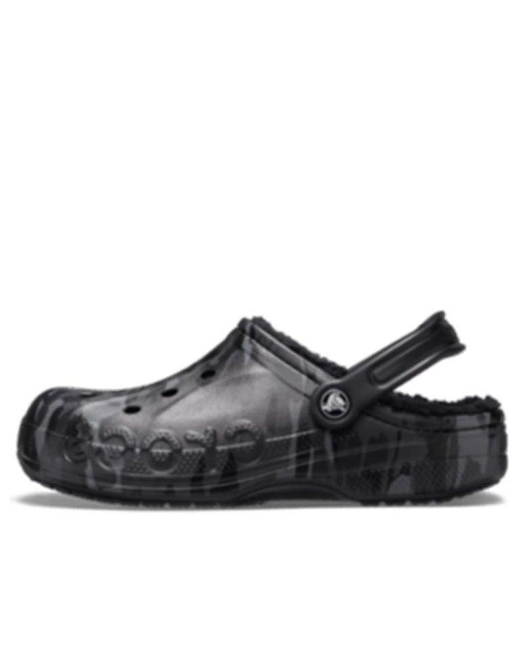 CROCSTM Black Wear-Resistant Cozy Sports Sandals