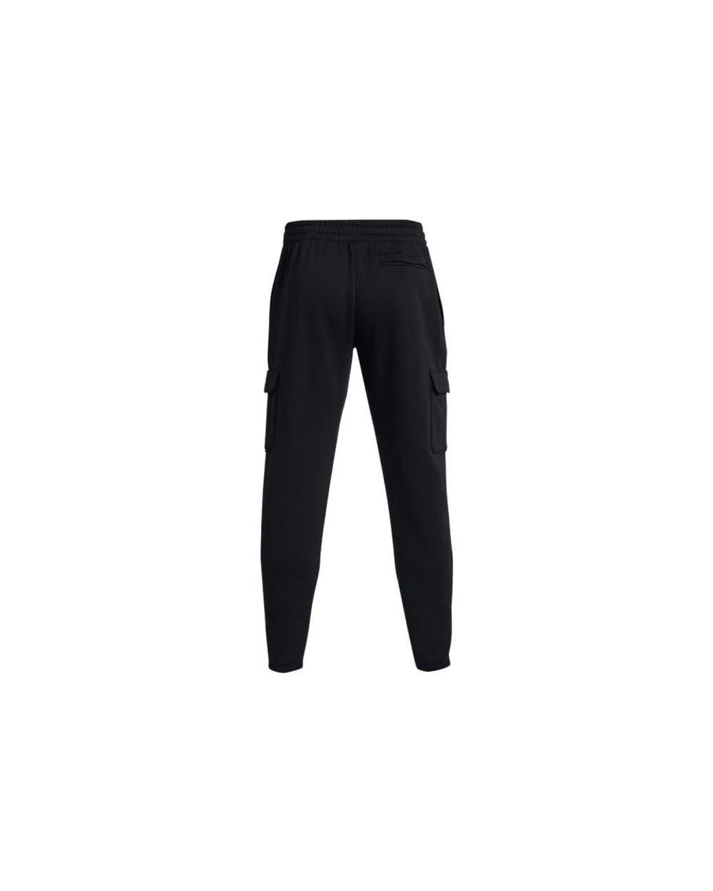 Under Armour Black Essential Fleece Cargo Pants for men