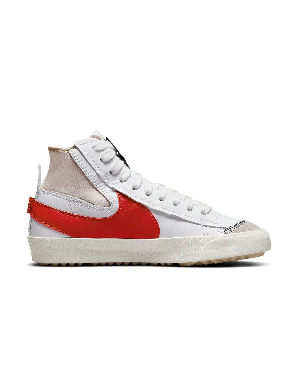 Nike White Blazer Mid 77 Jumbo Sneakers for men