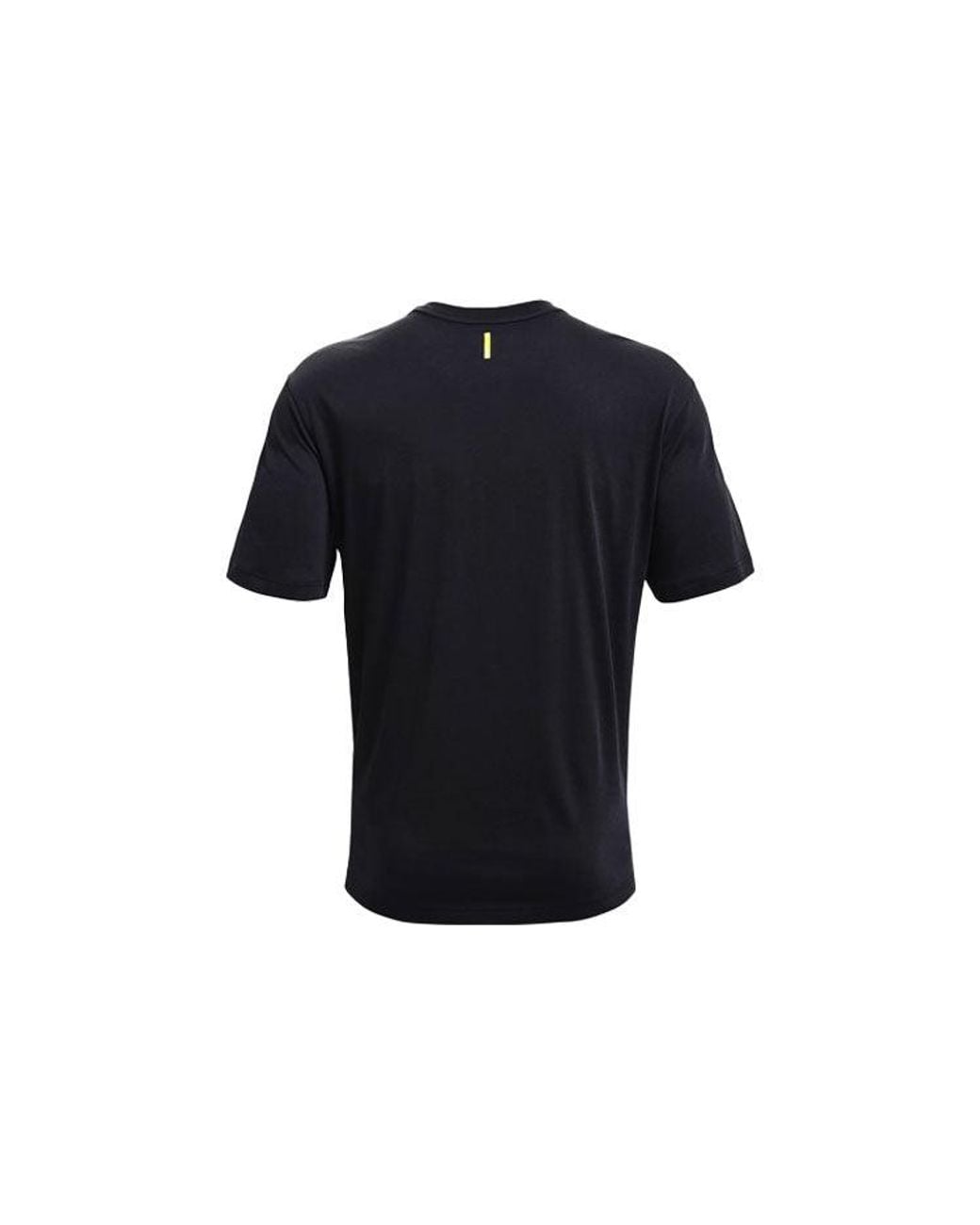 Under Armour Blue Curry Cotton Printing Round Neck Short Sleeve for men