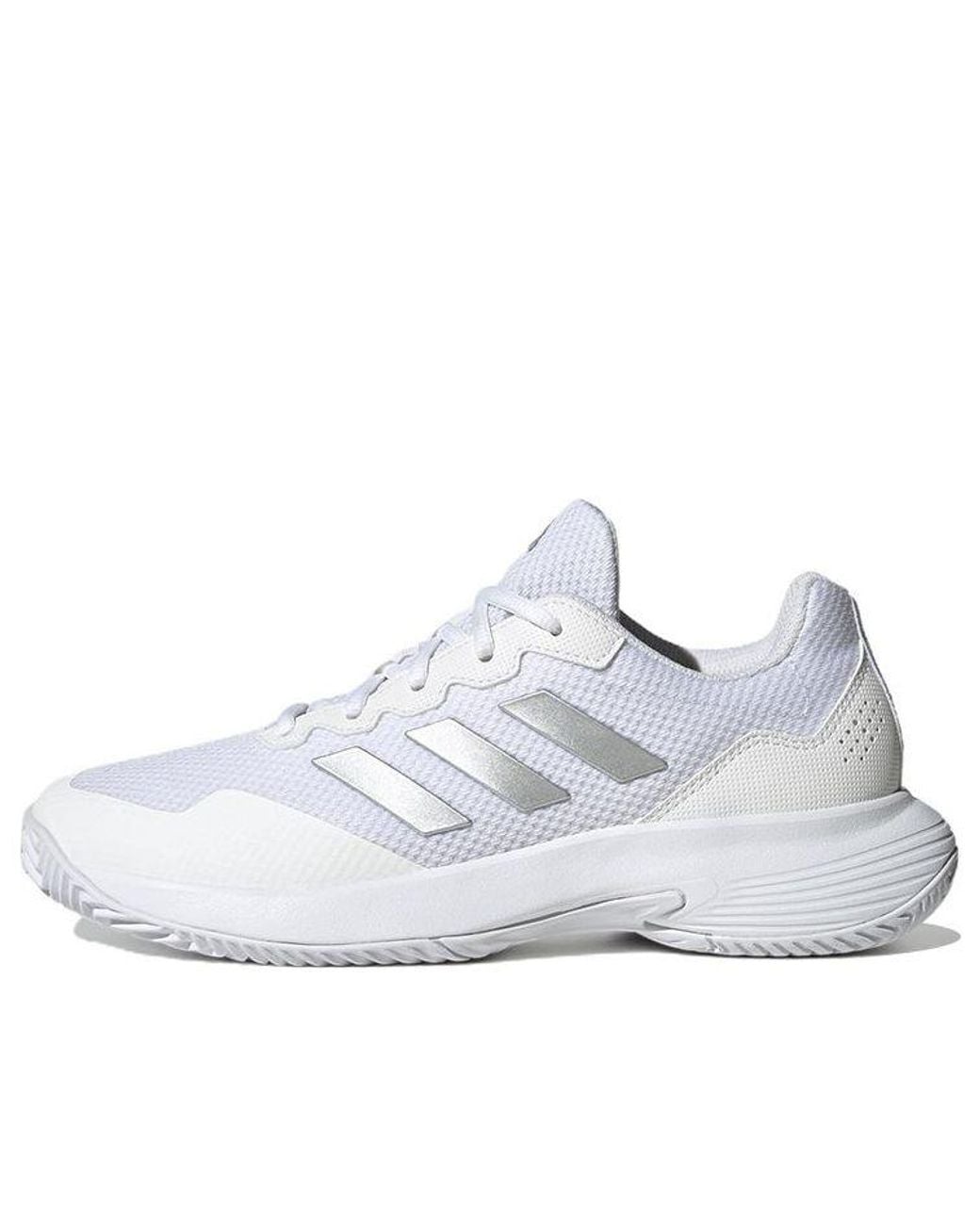 Adidas White (Wmns) Gamecourt 2.0 Metallic'