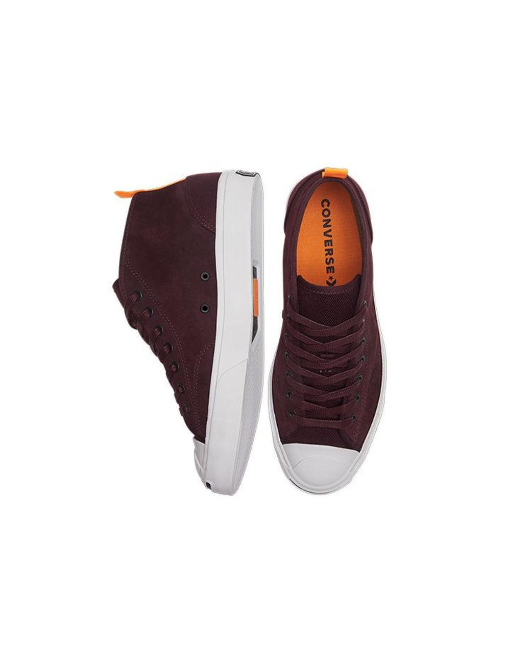 Converse Brown Jack Purcell Mid 'Deep Bordeaux' for men