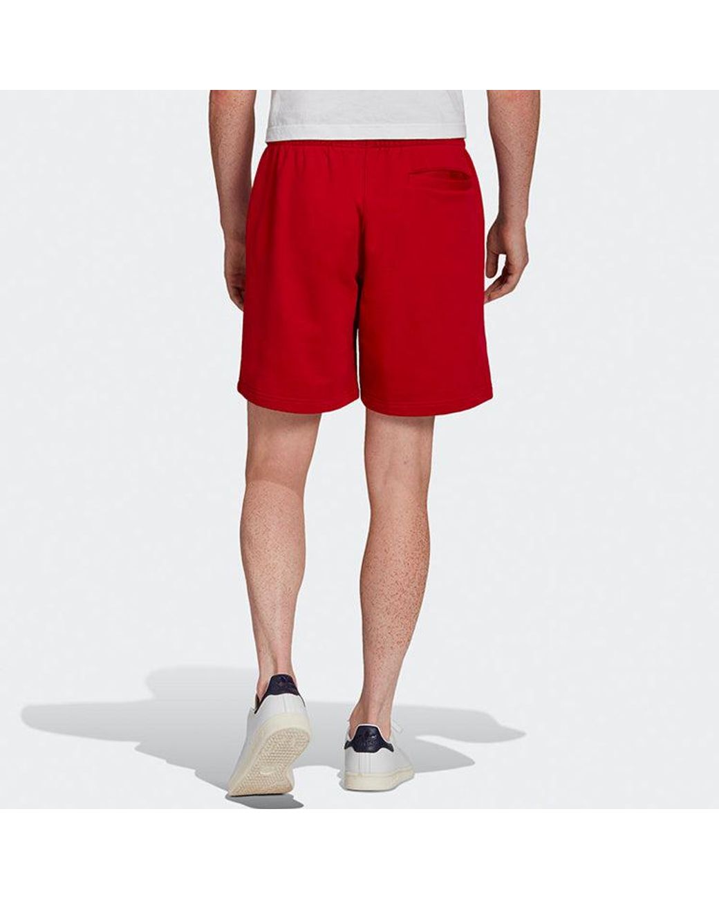 Adidas Red Loose Lacing Sports Shorts for men