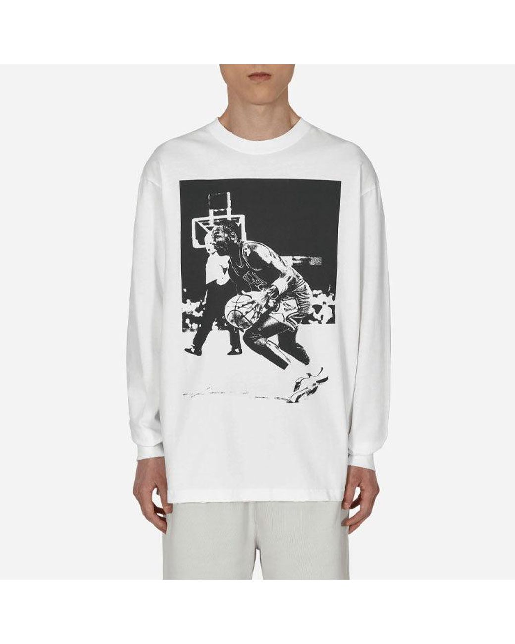 Nike White X Union Crossover Round Neck Pullover for men