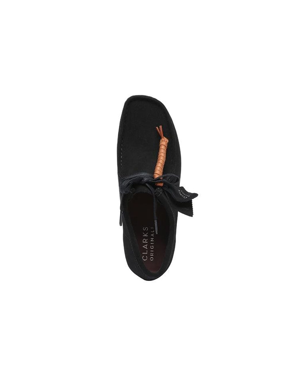 Clarks Black Wallabee Suede' 26155519 for men