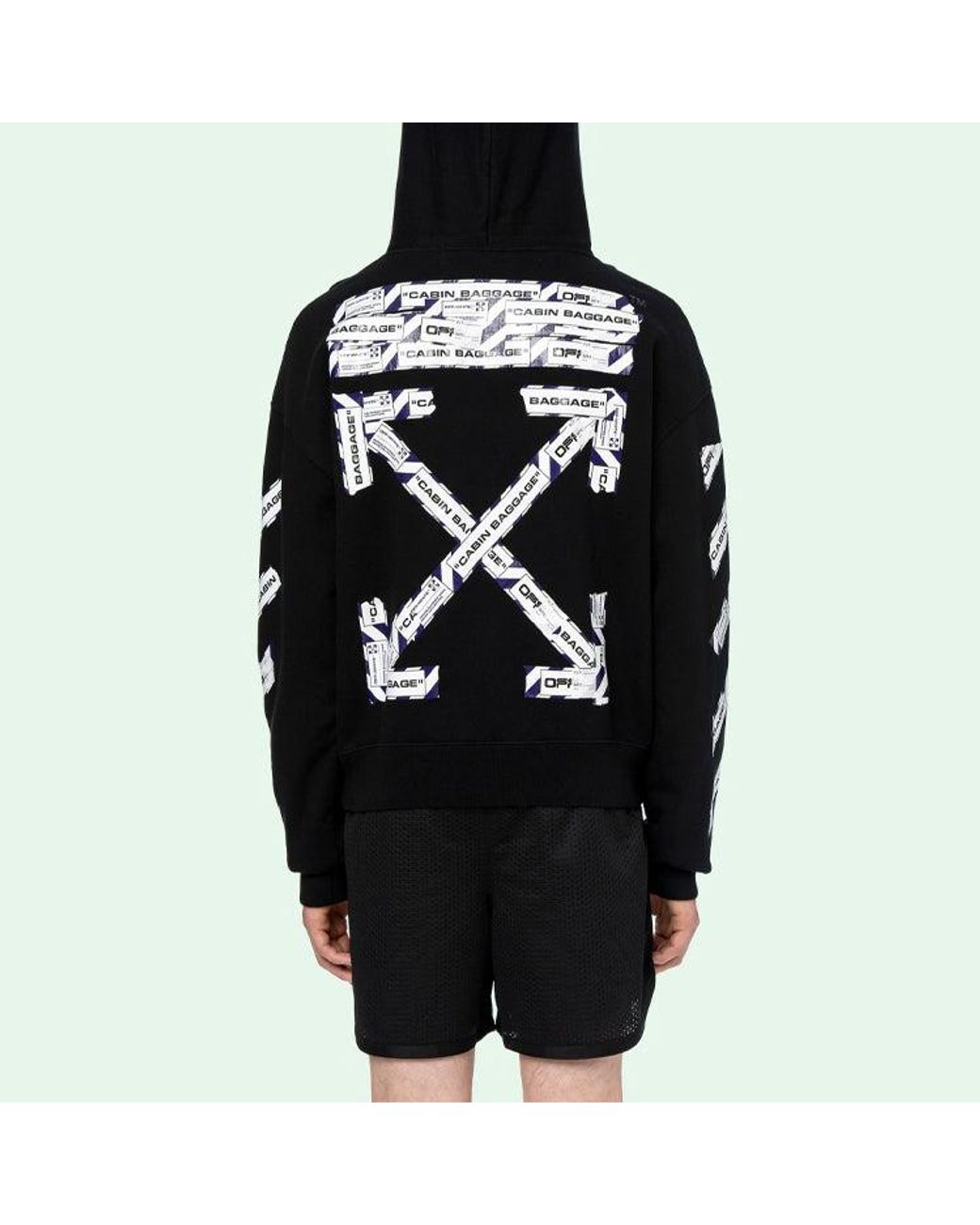Off-White c/o Virgil Abloh Black Back Arrow Printing Loose for men