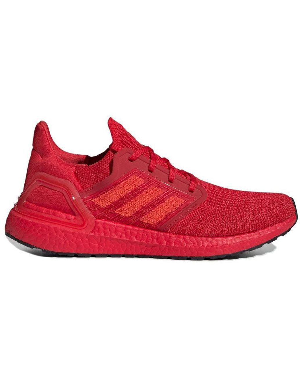 Adidas Red Ultraboost 20 'Solar' for men