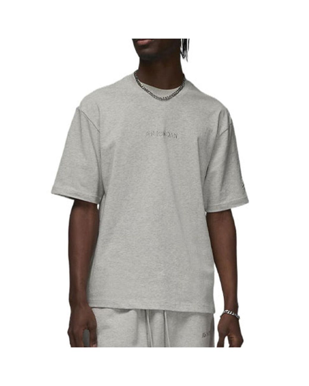 Nike Gray Nike Jordan Wordmark Tee for men