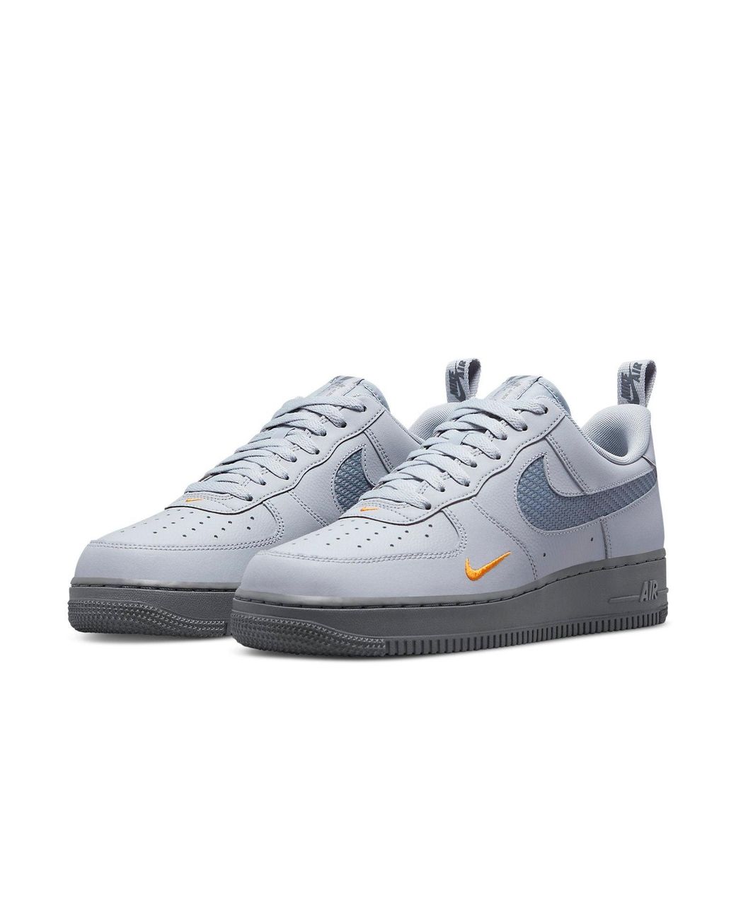 Nike Gray Air Force 1 '07 'Wolf Kumquat' for men